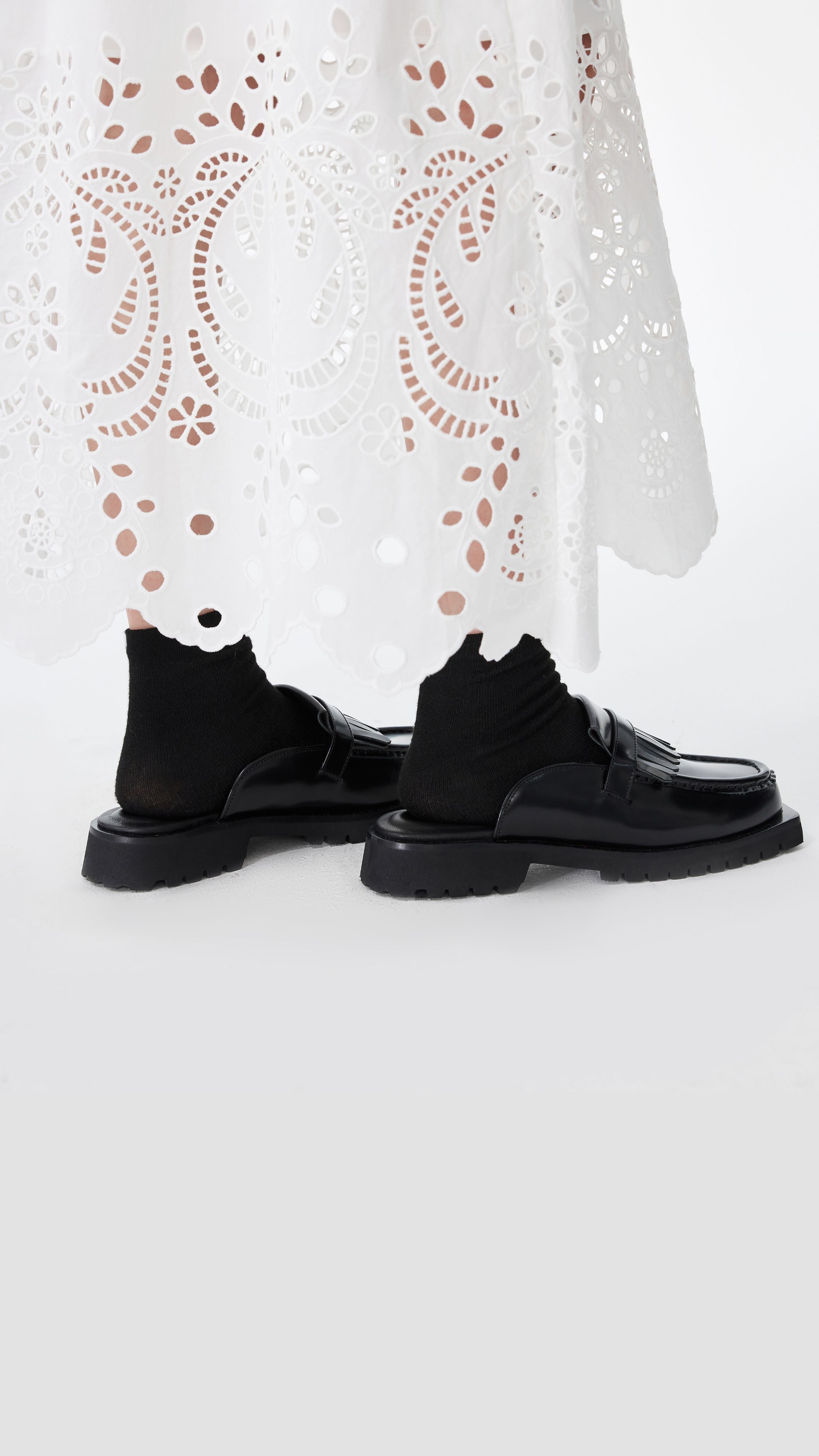 Fringe-Trimmed Slip-on Loafers - Image 4